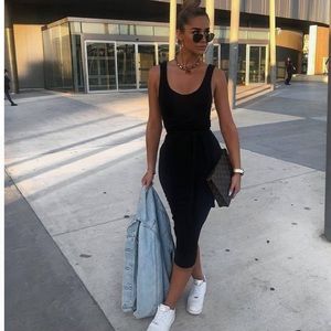 Fitted racer back dress